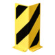 Moravia botsbeveiliging hoek zwart/geel 400 x 160 x 5 mm voor deuvelbevestiging