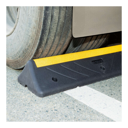 Moravia Butée de roue Heavy Duty noire