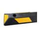 MORAVIA Butée de roue Park-AID 900 mm noir jaune avec bandes réfléchissantes et matériel de fixation inclus