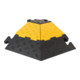 Moravia Coude gauche pour goulotte 5 canaux, caoutchouc dur, avec couvercle, 590×570×50 mm-1