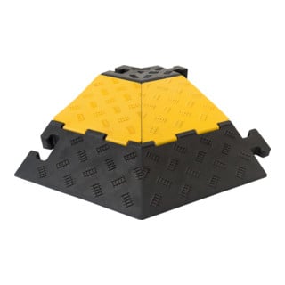 Moravia Coudière droite pour passerelle câble 5 canaux, caoutchouc dur, avec couvercle, 590×570×50 mm