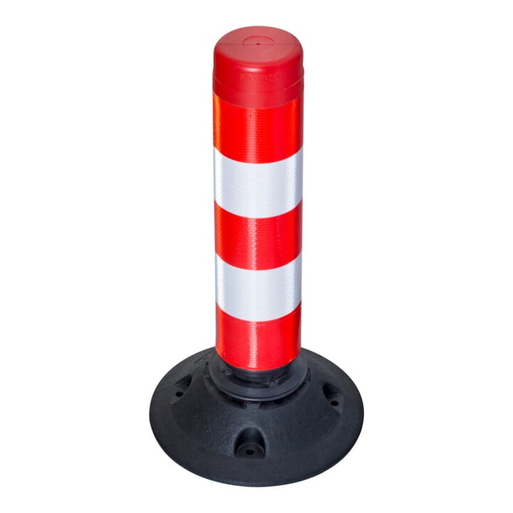 MORAVIA Cylindre à came FlexPin 46-TL 100 mm 460 mm rouge/blanc entièrement rétro-réfléchissant