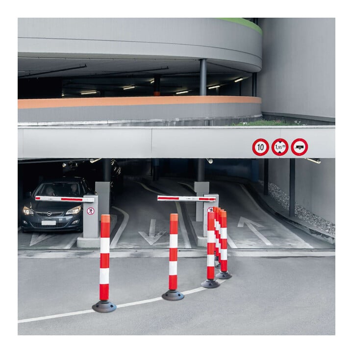 MORAVIA Cylindre à came FlexPin 46-TL 100 mm 460 mm rouge/blanc entièrement rétro-réfléchissant