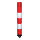 MORAVIA Cylindre à came FlexPin 76-TL entièrement rétro-réfléchissant 100 mm 760 mm rouge/blanc