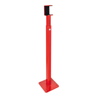MORAVIA Drehschranke COMPACT horizontal schwenkbar Rundzylinder L 4000mm rot-weiß verzinkt