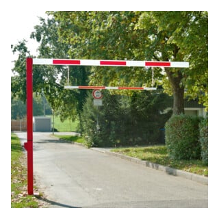 MORAVIA Durchfahrt-Begrenzer drehbar H 2810 mm B 4705 mm LW 4500 mm rot