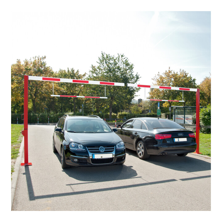 MORAVIA Durchfahrt-Begrenzer drehbar H 2810 mm B 4705 mm LW 4500 mm rot