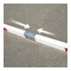 MORAVIA Durchfahrt-Begrenzer starr H 3010 mm B 7230 mm LW 7000 mm rot Alu rot/weiß
