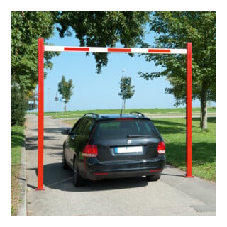 MORAVIA Durchfahrt-Begrenzer starr H 3010 mm B 9230 mm rot/weiß