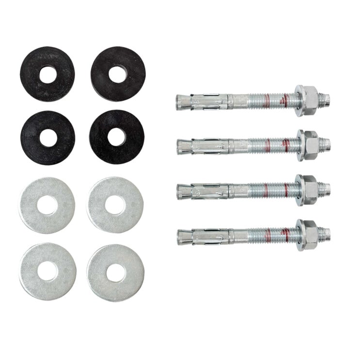 MORAVIA Durchsteckanker FLEX mit Gummipuffer 4er-Set für Betonböden