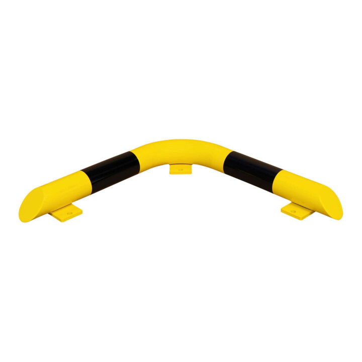 Moravia Eckrammschutz-Balken schwarz/gelb Rundrohr 76 x 3,0 mm Seitenlänge 638 mm