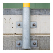 Moravia Einsteckhülse mit Laschen für Schutzbügel feuerverzinkt 300 x 120 mm (L x B)-3