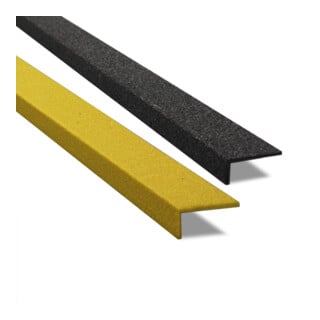 MORAVIA Équerre antidérapante GFK noir P 70 mm I 1000 mm H 30 mm Facteur antidérapant R13