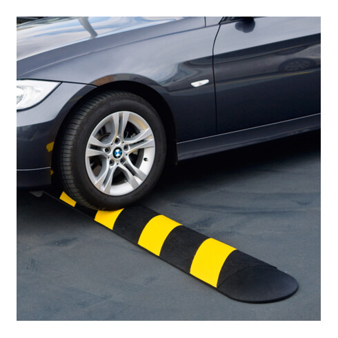 Moravia Fahrbahnschwelle EasyRider-55 Abschlusselement schwarz 225 x 300 x 55 mm