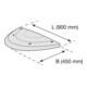 Moravia Fahrbahnschwelle SafeRide-50 Abschlusselement mit Zapfen schwarz 900 x 450 x 50 mm-5