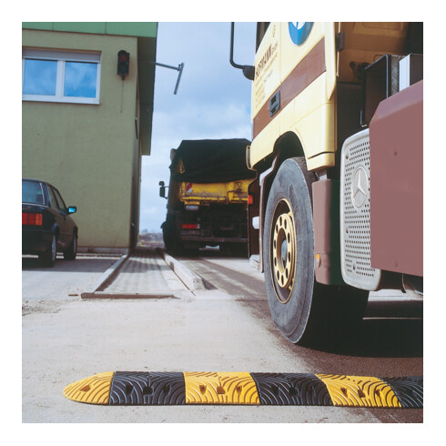 Moravia Fahrbahnschwelle TOPSTOP-20 Abschlusselement gelb 340 x 175 x 50 mm