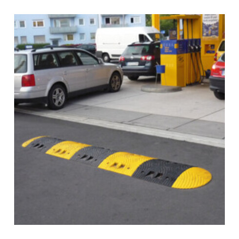 Moravia Fahrbahnschwelle TOPSTOP 5-RE Normelement schwarz 500 x 500 x 70 mm