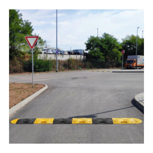 Moravia Fahrbahnschwelle TOPSTOP 5-RE Normelement schwarz 500 x 500 x 70 mm