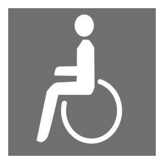 MORAVIA Film de marquage PROline-thermo Symbole Handicapé 700 x 1000 blanc