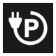 MORAVIA Film de marquage PROline-thermo Symbole Parking Voiture Électrique 700 x 800 mm blanc