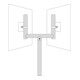 Fourchette Moravia pour les rétroviseurs de circulation 540 mm-3