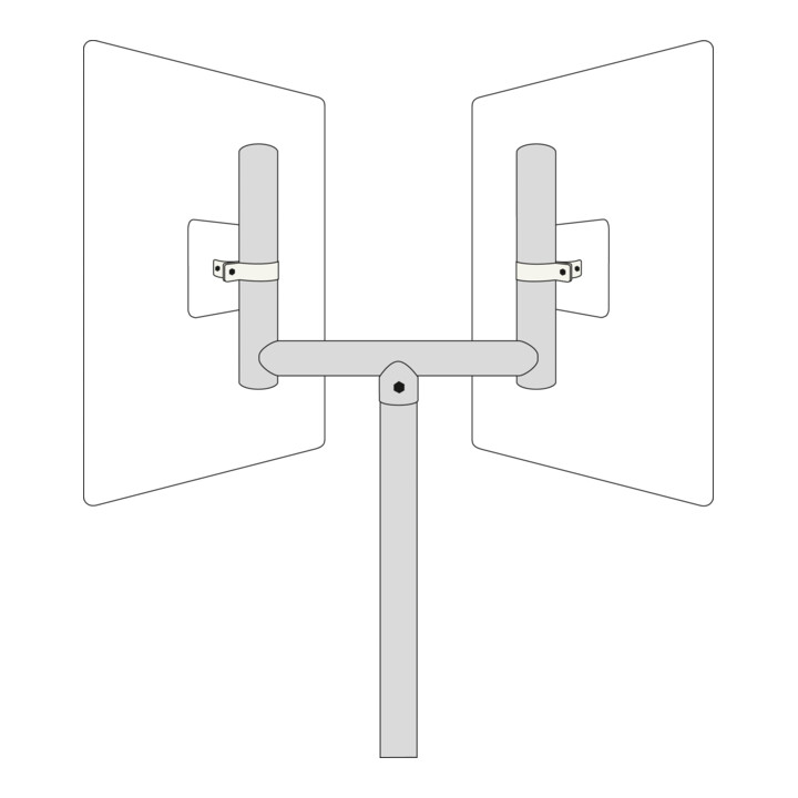 Moravia Fourche pour miroir de circulation 400 × 600 mm