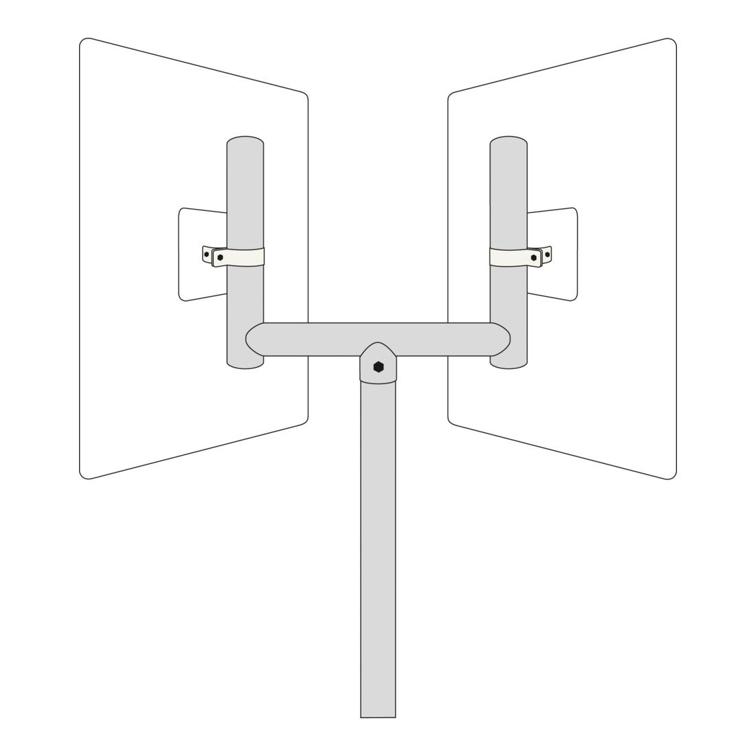 Fourchette Moravia pour les rétroviseurs de circulation 540 mm