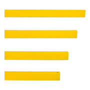 Moravia Garde-corps à enfoncer S-Line poutre 1500 kb jaune