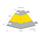 Moravia Goulotte pour câbles grande, angle 45° droit, 500 × 200 × 600 × 75 mm-3