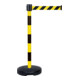 Moravia Gurt-Warnständer BASIC mit schwarz/gelb schraffiert Band Länge 3000 mm, 50 x 950 mm-1