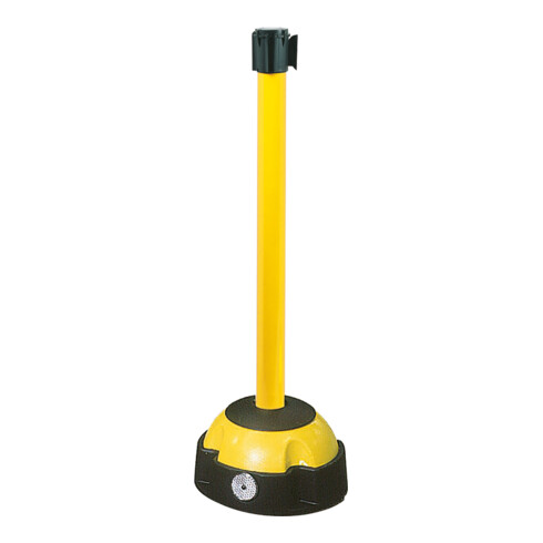 Moravia Gurt-Warnständer MORION gelb mit schwarz/gelbem Band 985 mm 50 mm
