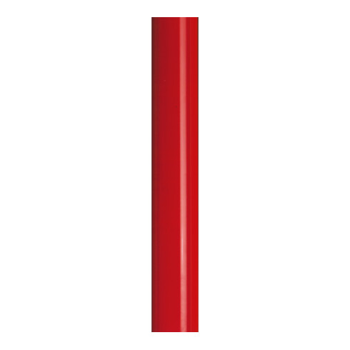 Moravia Gurtpfosten Alu rot rot/weiß schraffiertes Band Länge 3000 mm, 60 x 895 mm