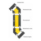 Moravia Kabelbrücke groß, 3 Kabelschächte 600 x 960 x 75 mm
