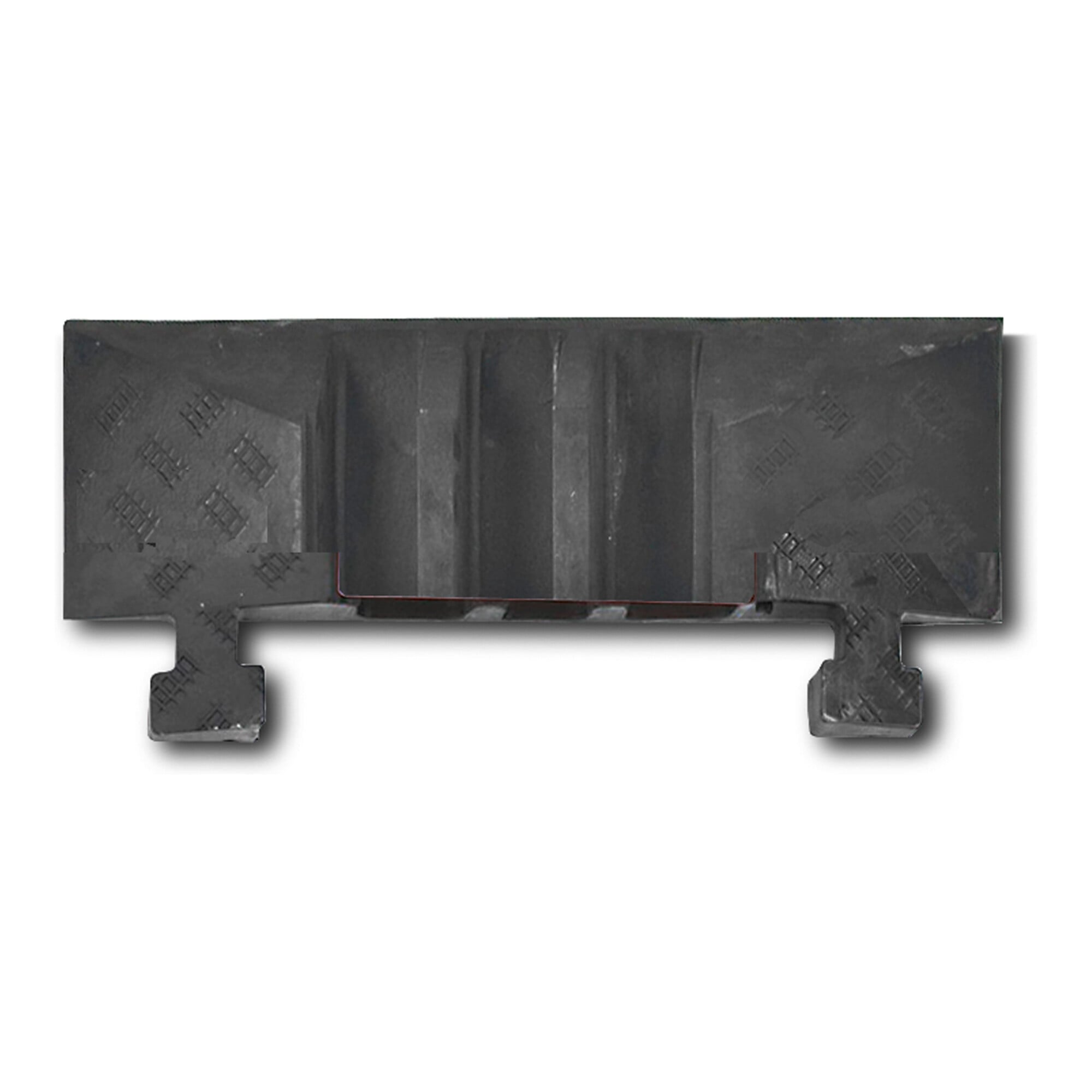 Moravia Kabelbrücke groß Abschlusselement mit Zapfen schwarz 283 x 600 x 75 mm