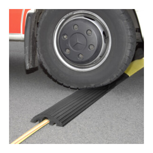 Moravia Kabelbrücke klein gelb 3 Kabelkanäle 1200 x 210 x 65 mm