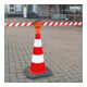 Moravia Kegel-Gurt mit ausziehbarem Absperrband 50mm x 9m rot/weiß schraffiert-3