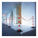 Moravia Kettenständer leicht rot/weiß 40 x 870 mm Dreiecksfuß Kunstständer + betongefüllt-5