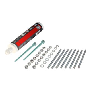 Moravia Kit de fixation pour élément de protection anti-chocs + mortier injectable