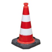 Moravia Leitkegel TL H.500mm BAST geprüft,2 Streifen G. 3,20 kg,33x33 cm
