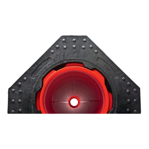 Moravia Leitkegel TL H.500mm BAST geprüft,2 Streifen G. 3,20 kg,33x33 cm