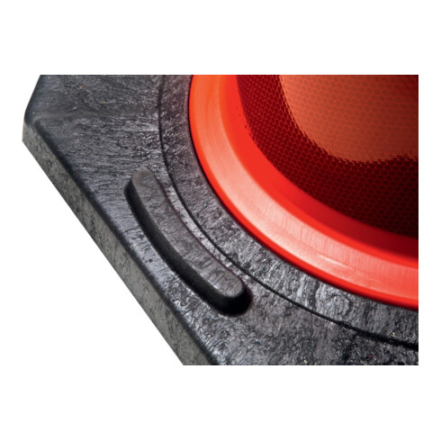 Moravia Leitkegel TL H.500mm BAST geprüft,2 Streifen G. 3,20 kg,33x33 cm