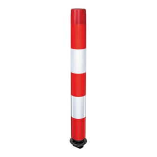 Moravia Leitzylinder FlexPin 100-TL voll retroreflektierend 100mm 1000mm rot/weiß