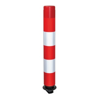 MORAVIA Leitzylinder FlexPin 76-TL voll retroreflektierend 100mm 760mm rot/weiß