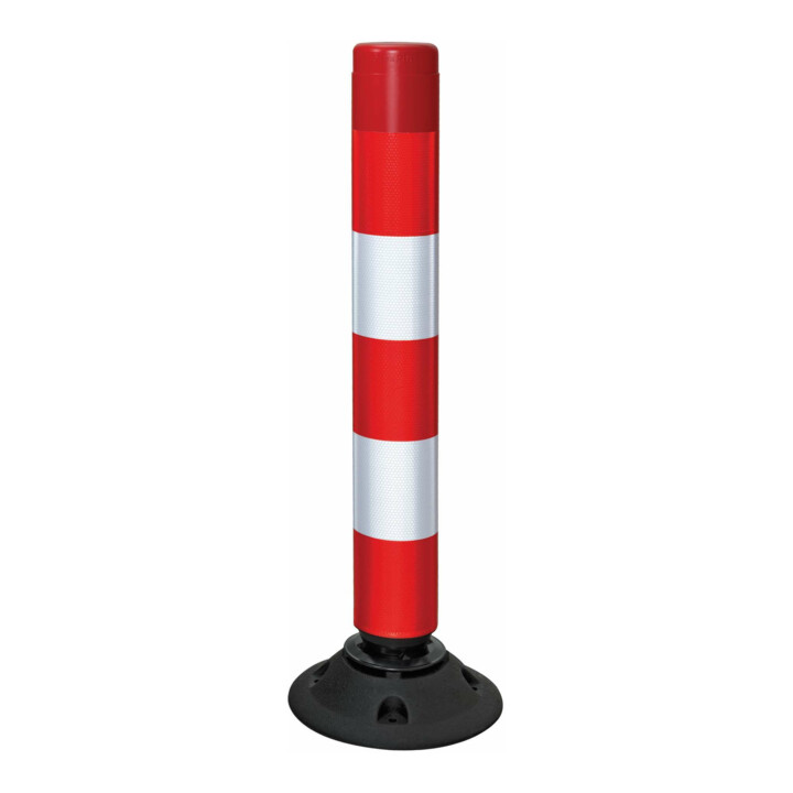 MORAVIA Leitzylinder FlexPin 76-TL voll retroreflektierend 100mm 760mm rot/weiß