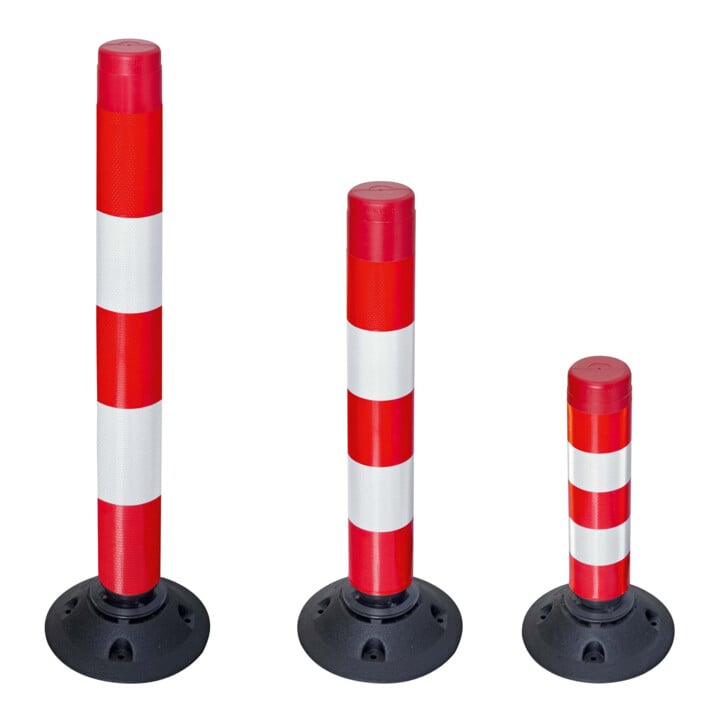 MORAVIA Leitzylinder FlexPin 76-TL voll retroreflektierend 100mm 760mm rot/weiß