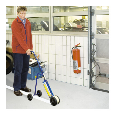 Moravia Line Marker Set blanc 50-75 mm (appareil + 2 x couleur + cordon de craie + craie)