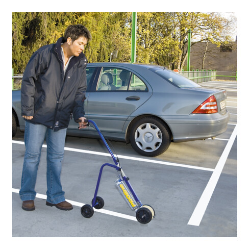 Moravia Line Marker Set blanc 50-75 mm (appareil + 2 x couleur + cordon de craie + craie)