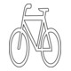 MORAVIA Markierungsfolie PROline-thermo Symbol Fahrrad 800 x 900 mm weiß