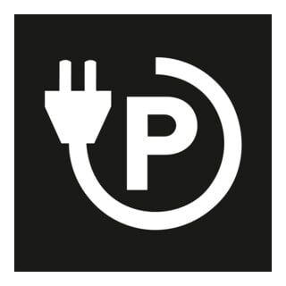 MORAVIA Markierungsfolie PROline-thermo Symbol Parkplatz Elektro-Auto 700 x 800 mm weiß