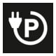 MORAVIA Markierungsfolie PROline-thermo Symbol Parkplatz Elektro-Auto 700 x 800 mm weiß